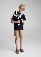 Polo Hanoi8 Bleu Marine - Garçon