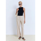 Pantalon Droit Pinces