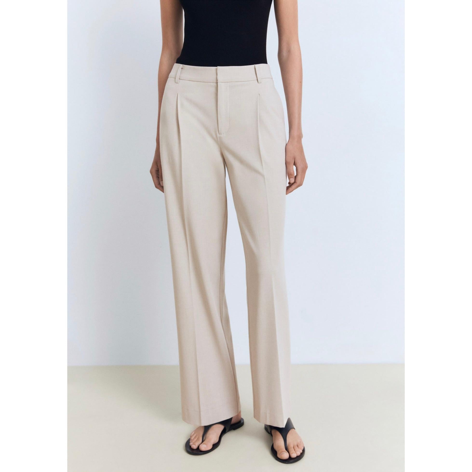 Pantalon Droit Pinces
