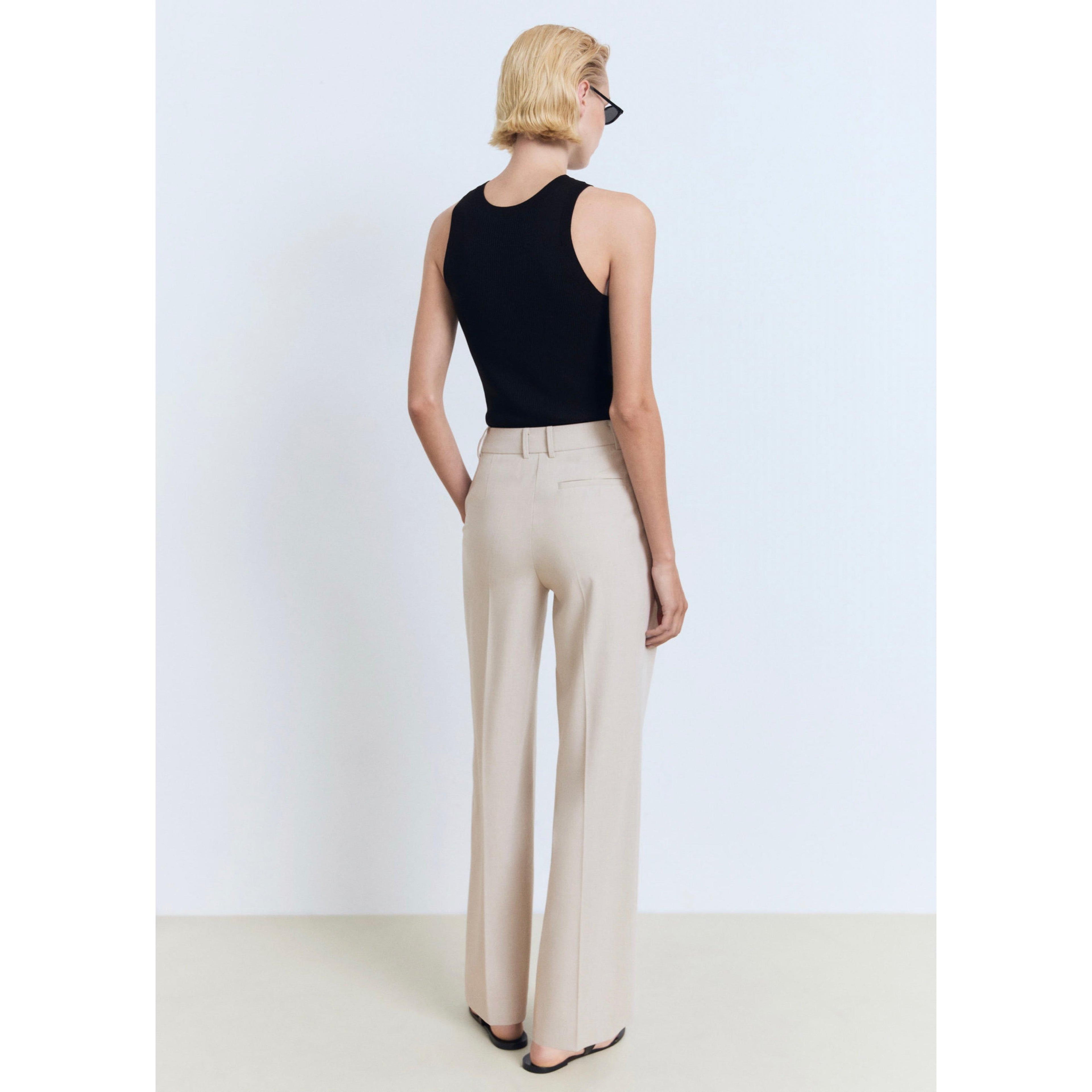 Pantalon Droit Pinces