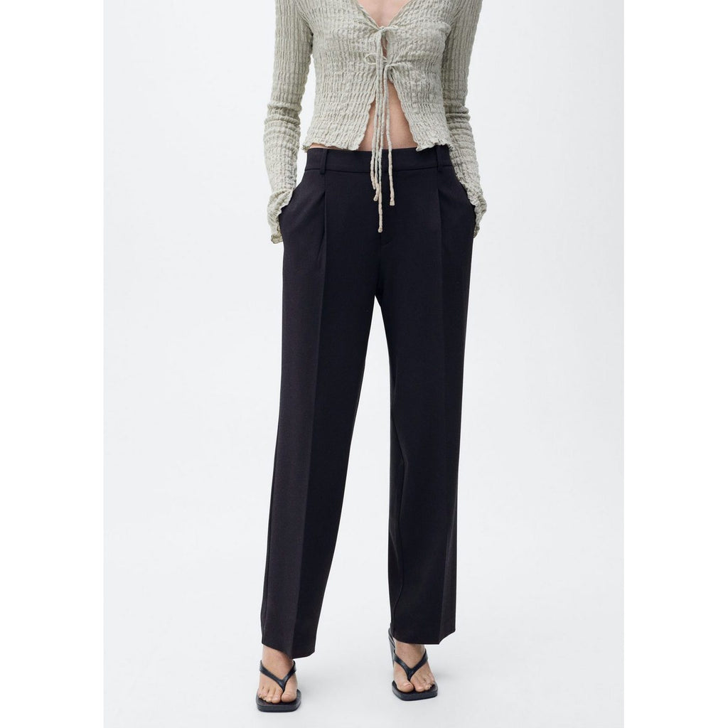 Pantalón Recto Con Pinzas