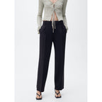 Pantalón Recto Con Pinzas