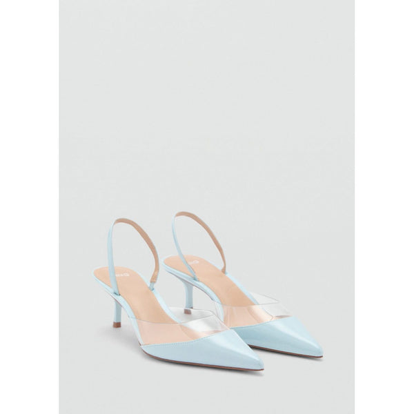 Zapato Tacón Con Inserción De Vinilo