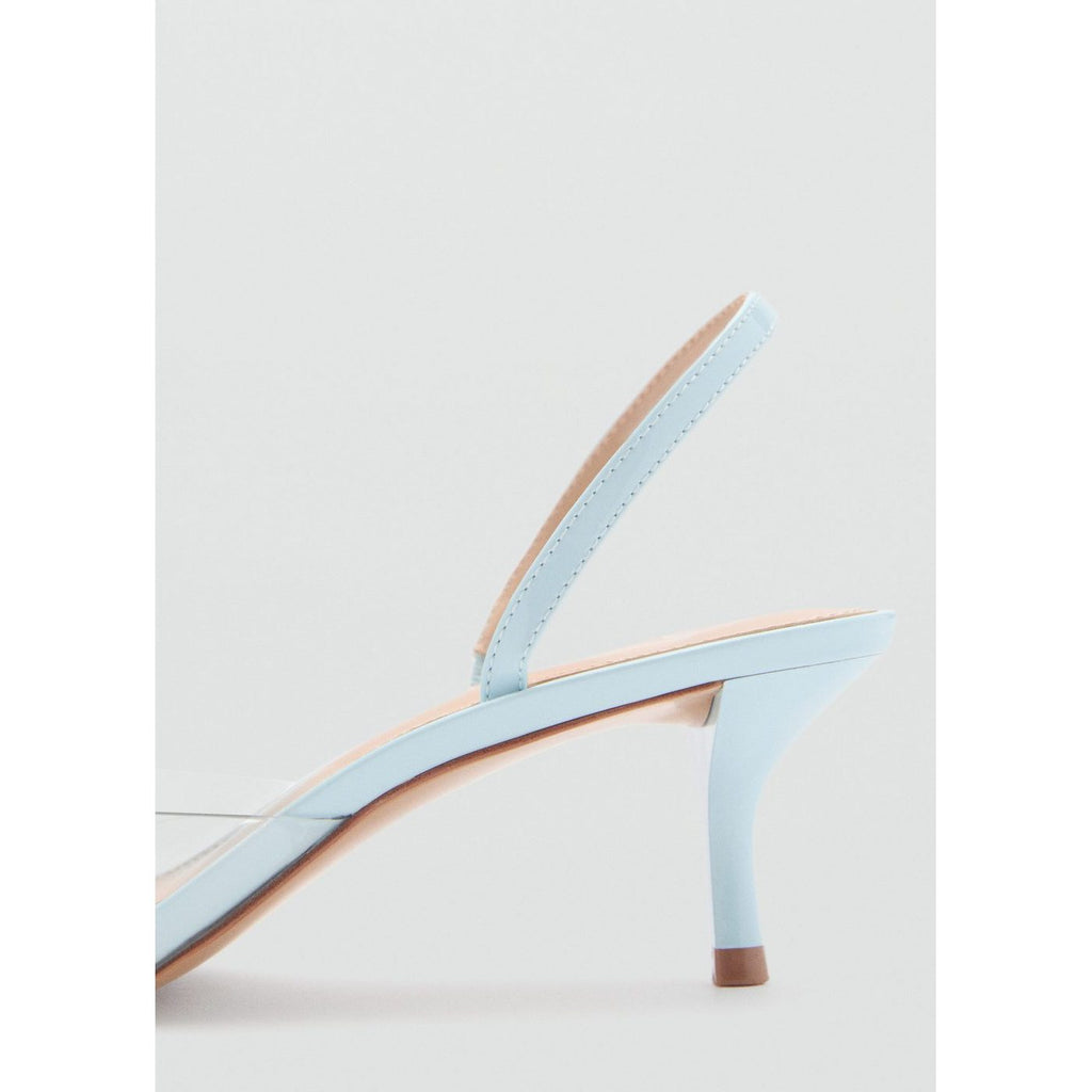 Chaussure À Talon Avec Empiècement Vinyle