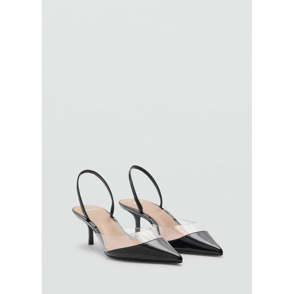 Chaussure À Talon Avec Empiècement Vinyle