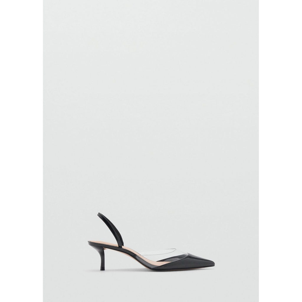 Chaussure À Talon Avec Empiècement Vinyle