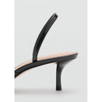 Chaussure À Talon Avec Empiècement Vinyle