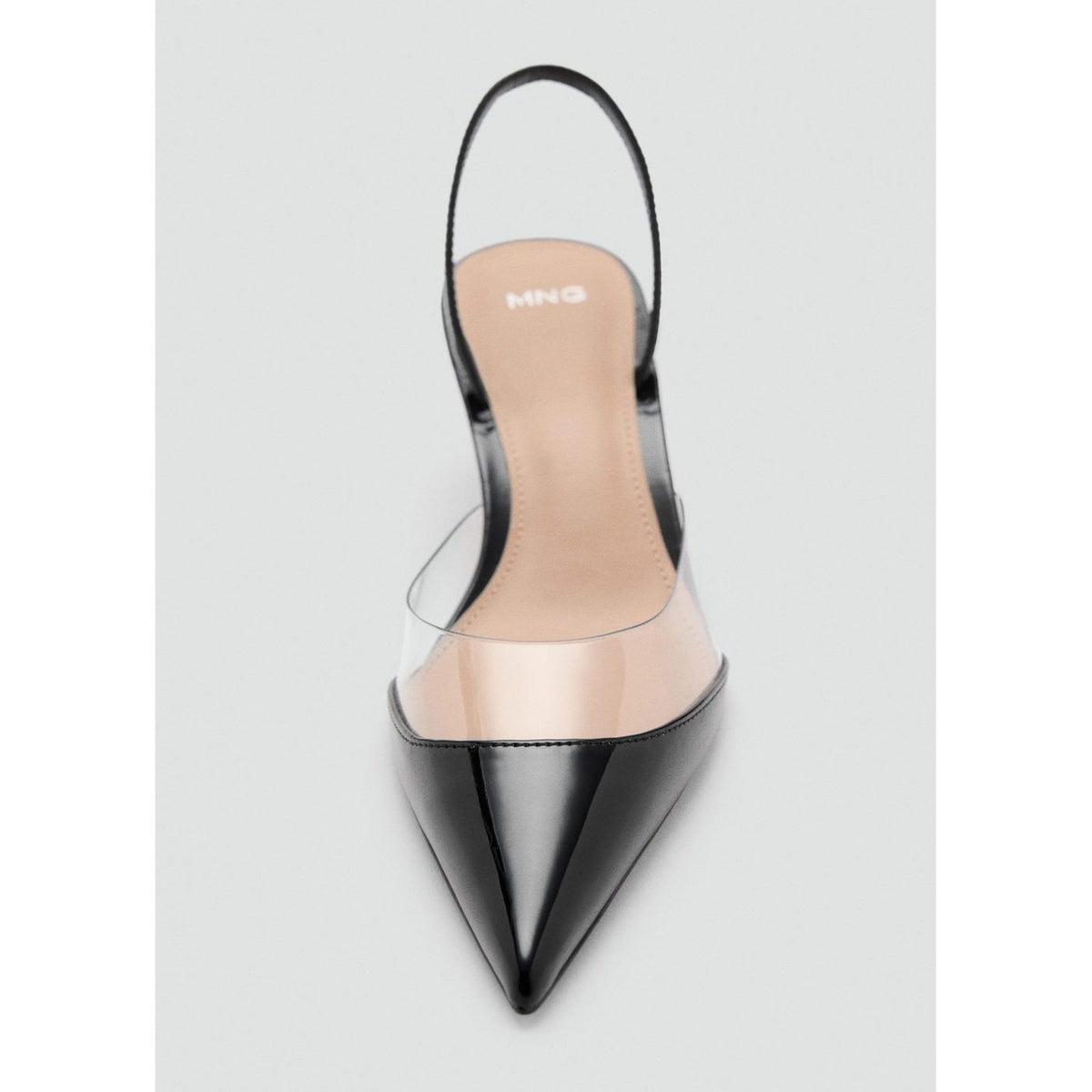 Chaussure À Talon Avec Empiècement Vinyle