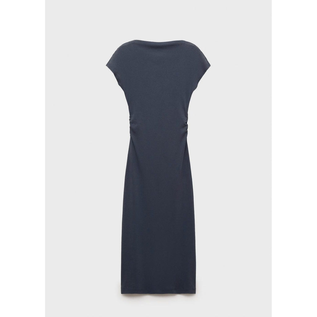Robe Midi Détail Drapé