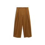 Pantalon Wideleg Mélange Coton Et Lyocell