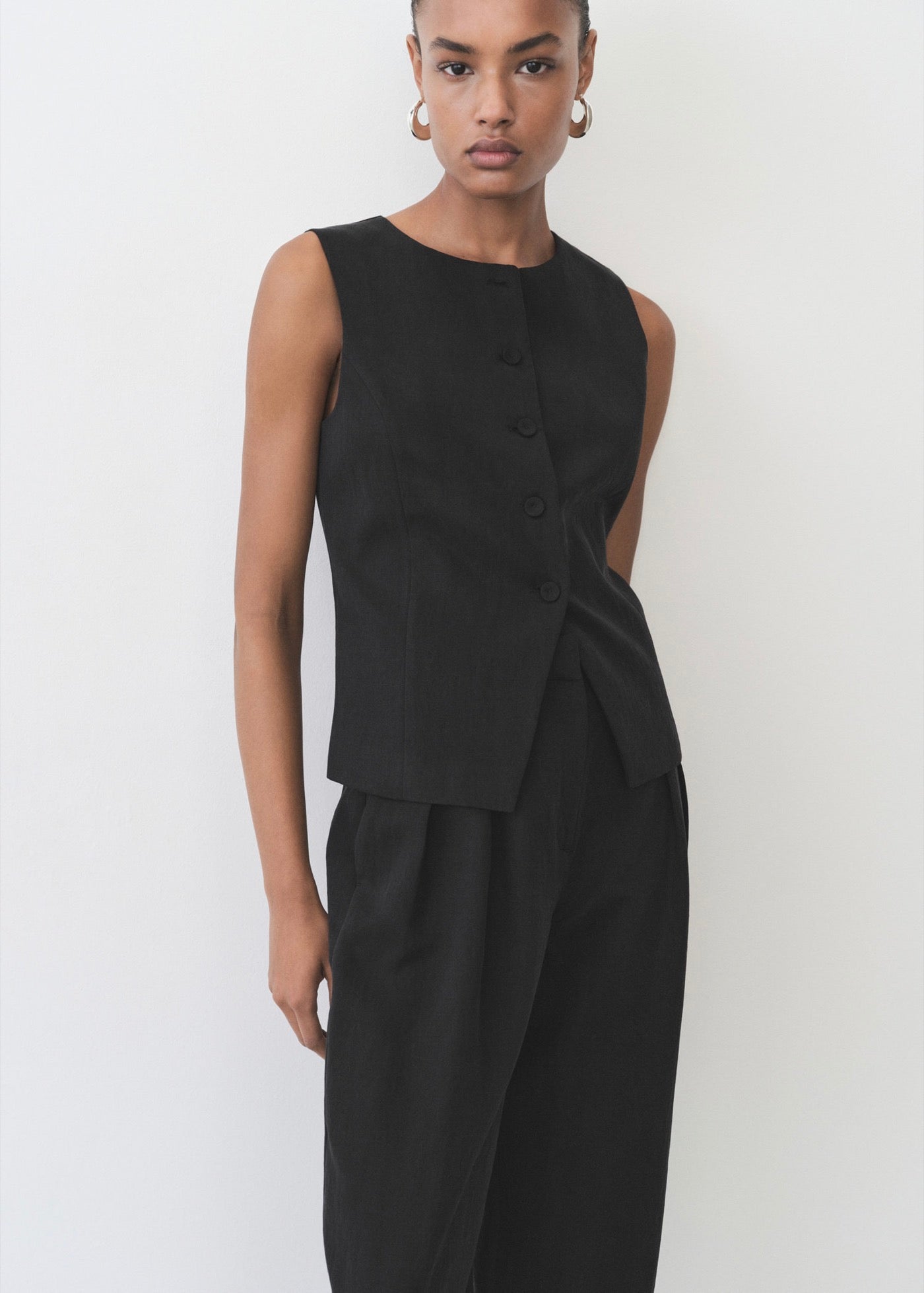 Pantalon Droit Costume Lyocell
