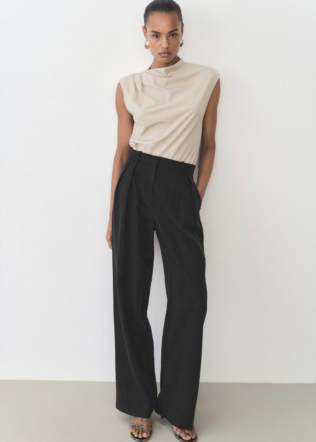 Pantalon Droit Costume Lyocell
