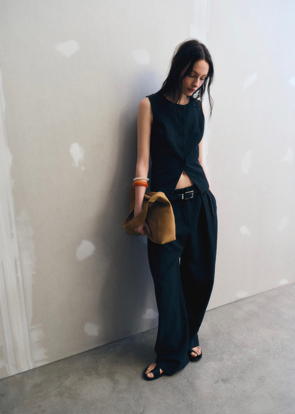 Pantalon Droit Costume Lyocell