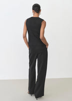 Pantalon Droit Costume Lyocell