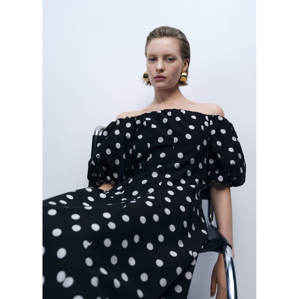 Robe Bustier À Pois