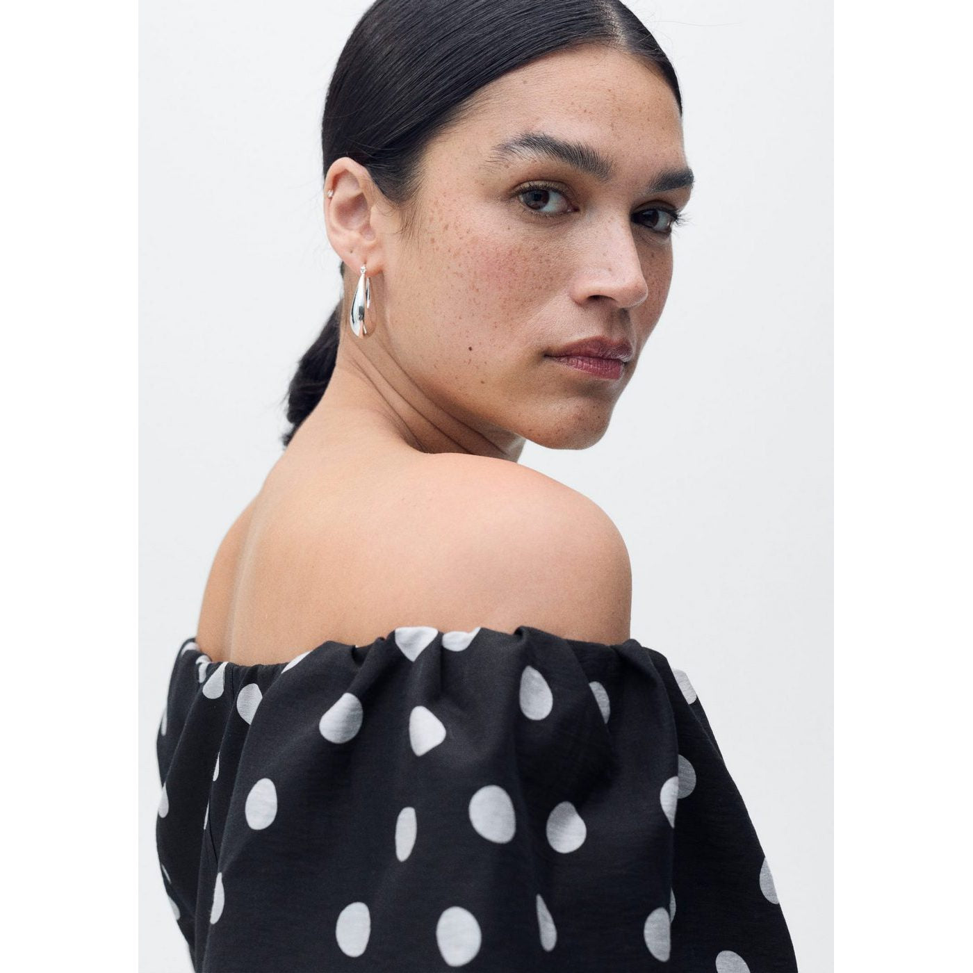Robe Bustier À Pois
