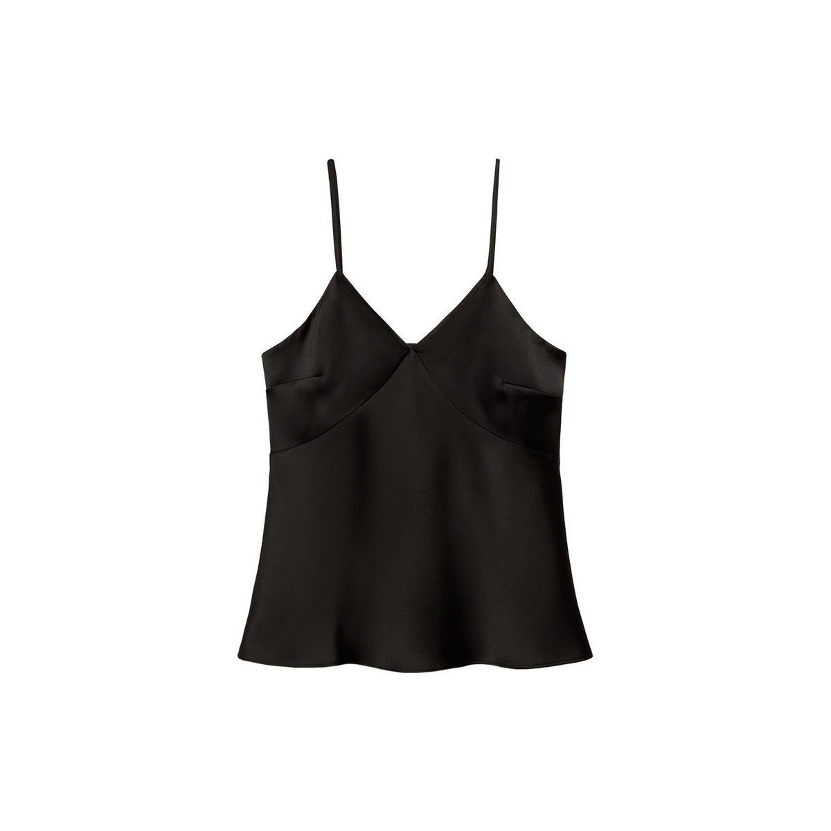 Top En Satin À Col En V