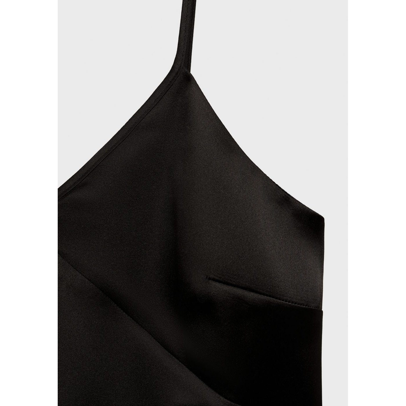 Top En Satin À Col En V