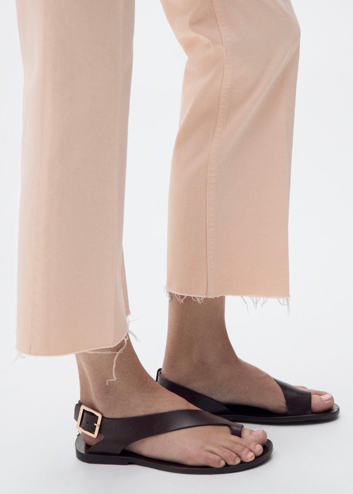 Cropped Flare Jeans with Pockets