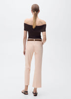 Cropped Flare Jeans with Pockets