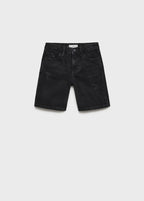 Martin Black Denim Bermuda Shorts - Boy