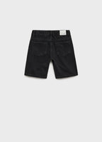 Martin Black Denim Bermuda Shorts - Boy