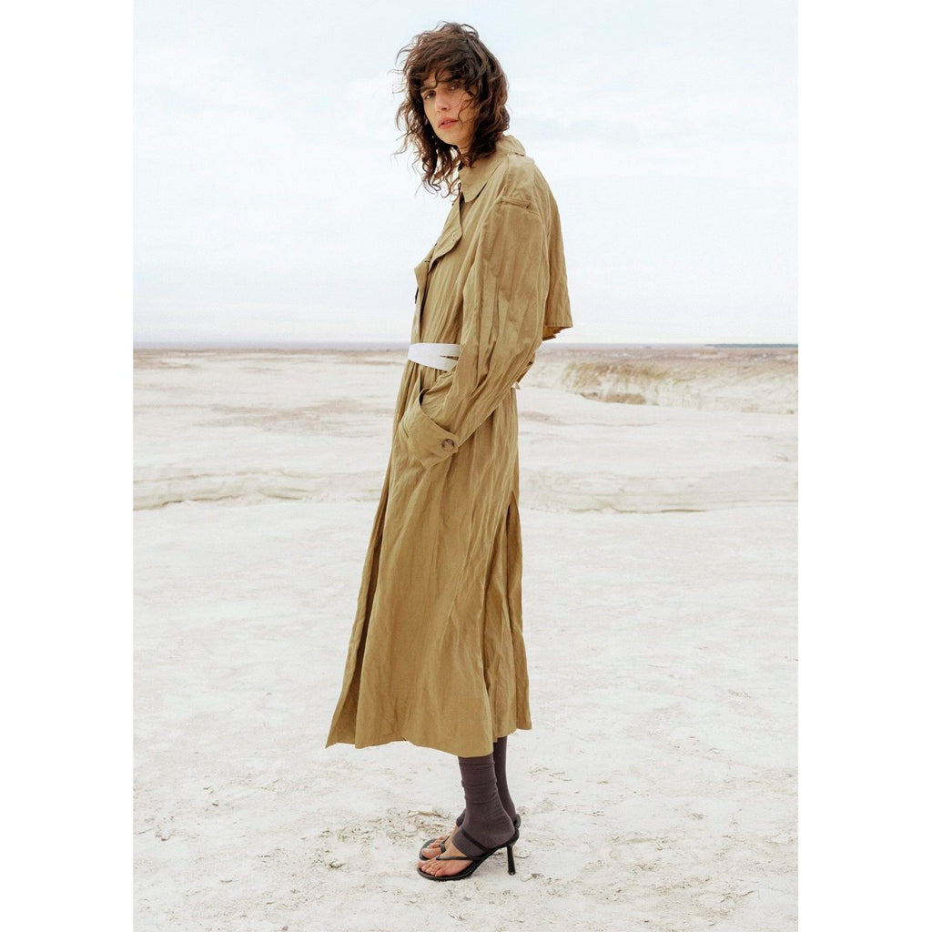 Trench Oversize Effet Froissé