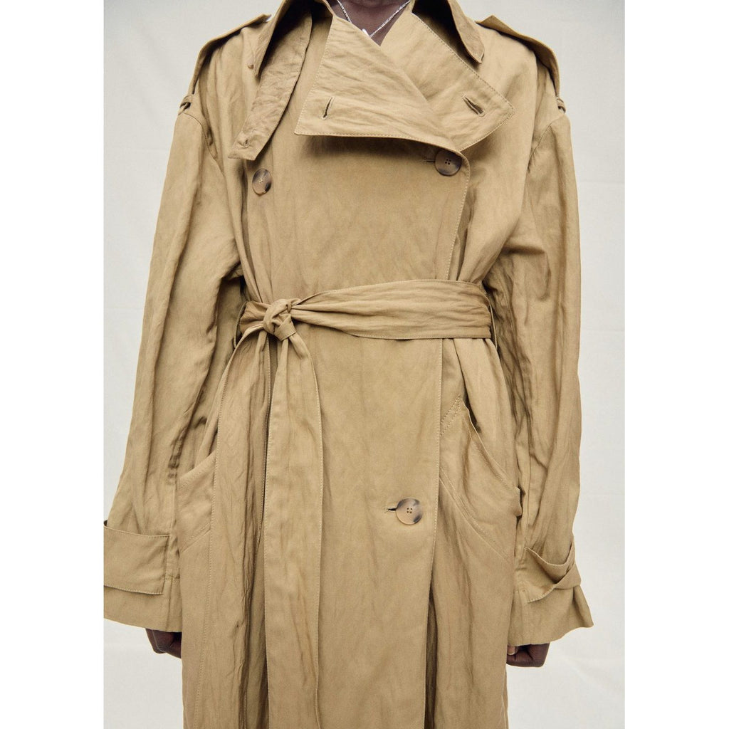 Trench Oversize Effet Froissé