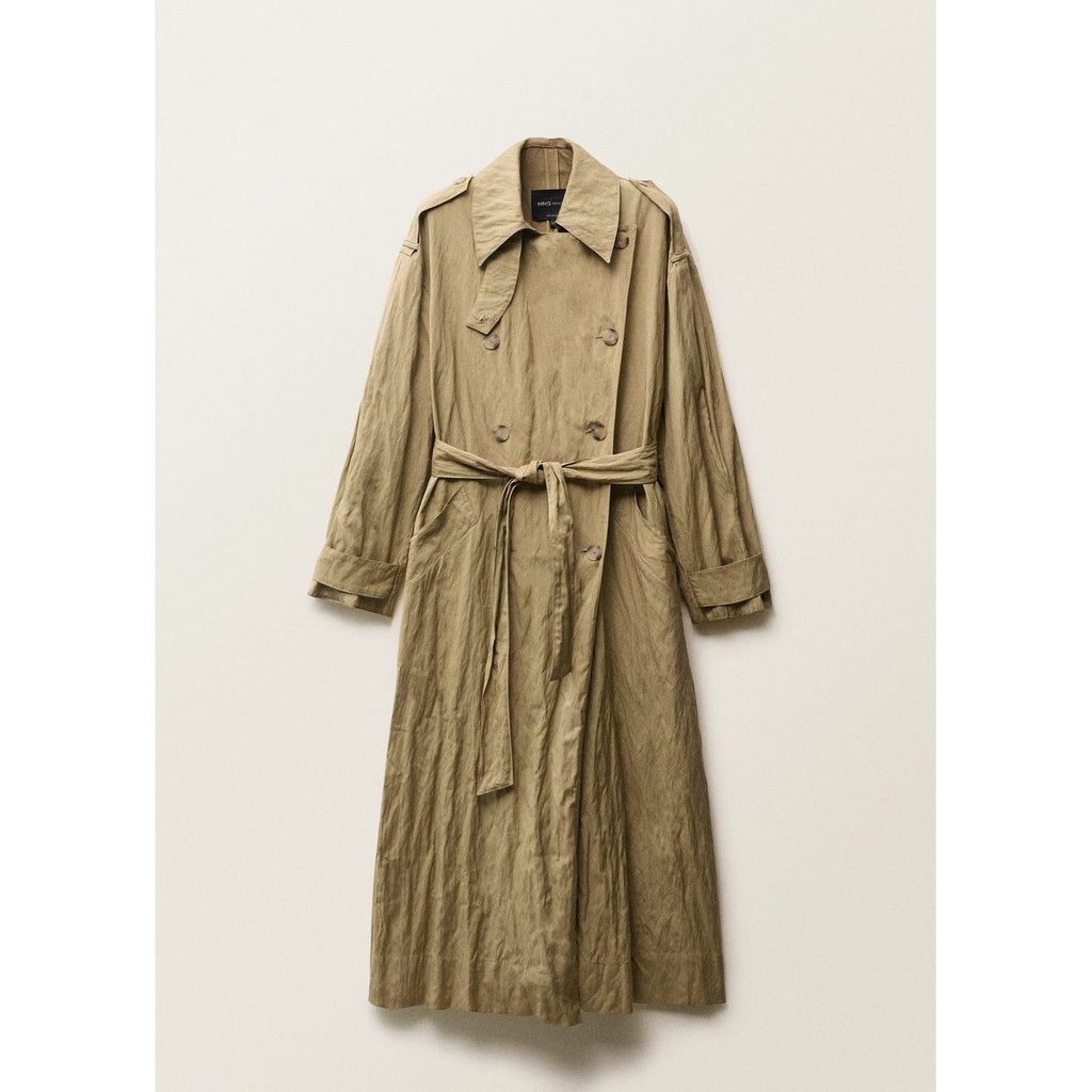 Trench Oversize Effet Froissé