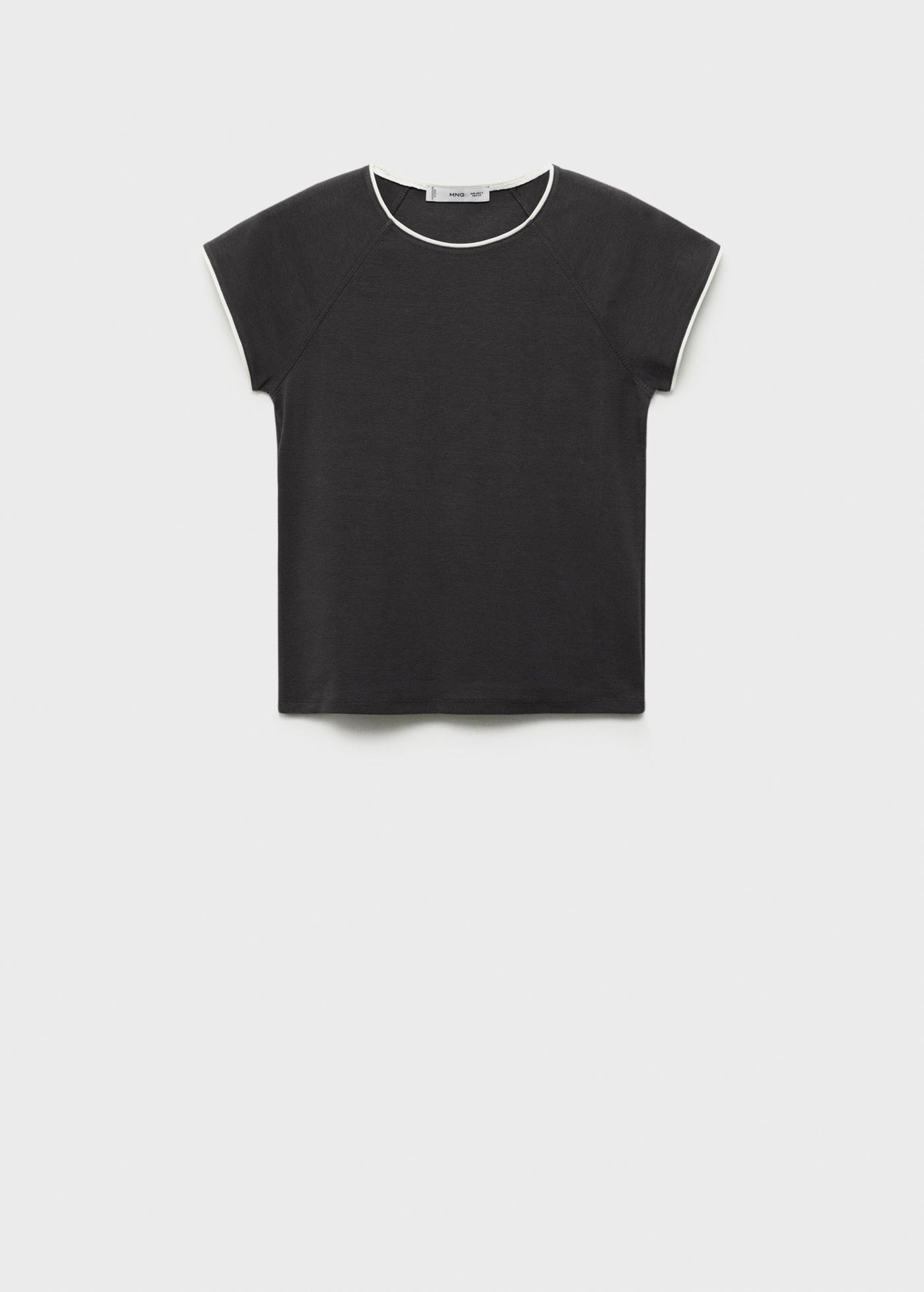 T-Shirt Coton Liserés Contrastants