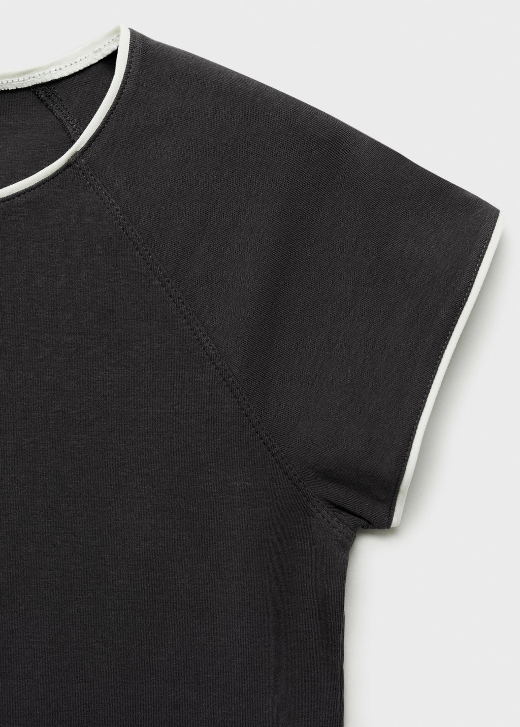 T-Shirt Coton Liserés Contrastants