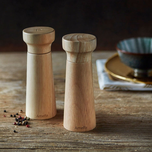 Fanny - Duo De Moulins Poivre & Sel Bois Naturel - Bois Teinte Claire - Bois Clair
