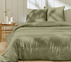 Complete Bed Set - 3 Pieces - 100% Cotton Gauze - Verdigris