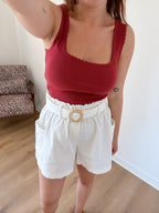 Shorts Con Cinturón Romy