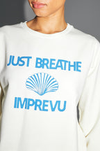 The Eddie Calico Sweatshirt In Natural Organic Cotton Made In Portugal