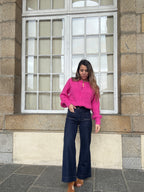 Irène fuchsia cardigan