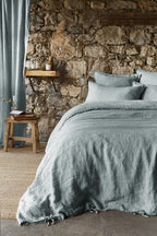 Duvet Cover - Washed Linen - Soline - Azure