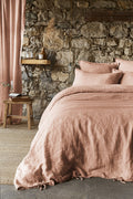 Soline - Duvet Cover - Washed Linen - Dusty Pink