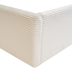 Livy - Cama con almacenaje - Pana - Beige