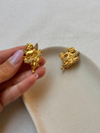 Boucles D’Oreilles Sonia Rykiel Vintage - Anges Ornés De Strass