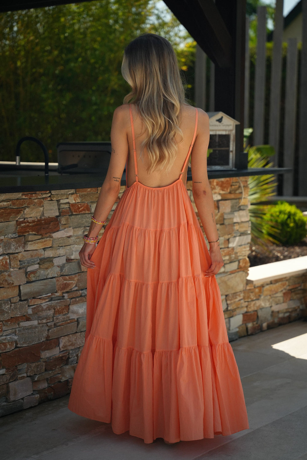 Filipa Sun Dress - Orange