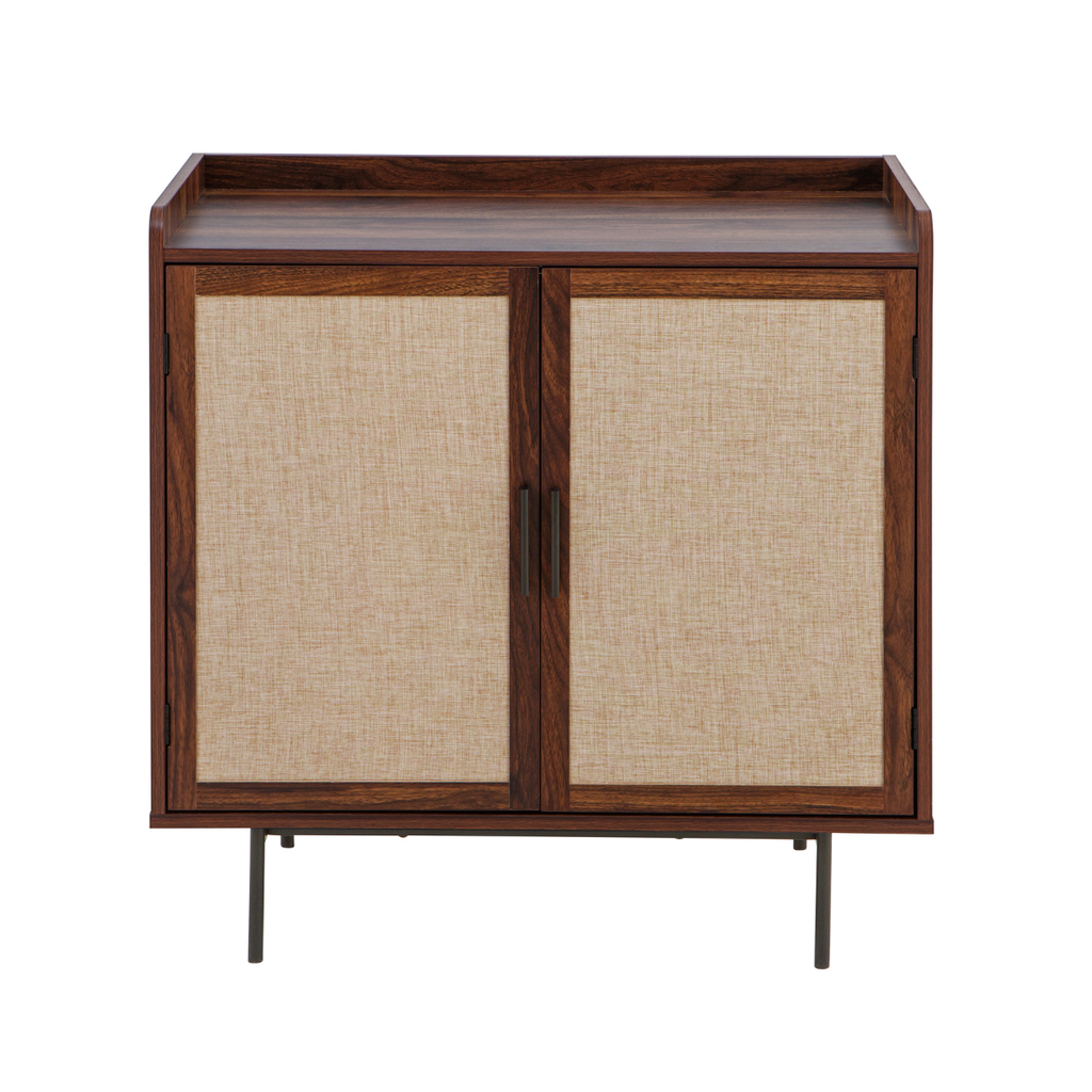 Jetson - Buffet 2 Portes - Tissu & Noyer