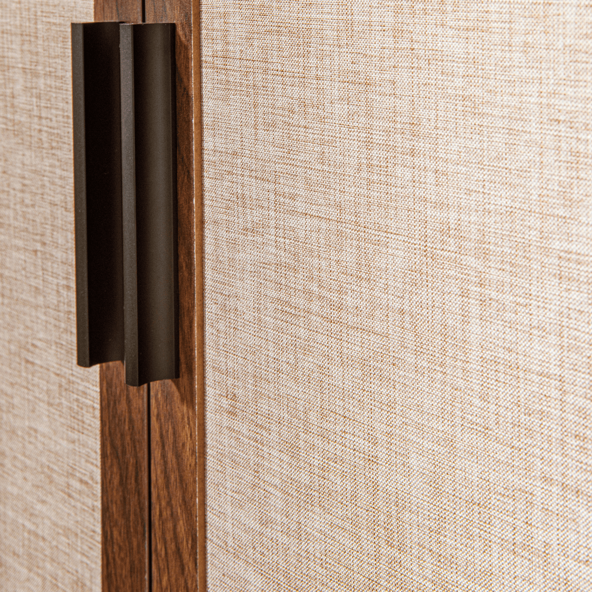 Jetson - Buffet 2 Portes - Tissu & Noyer