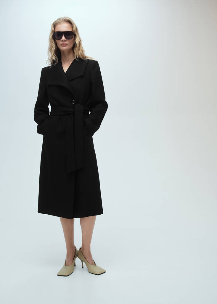 Manteau Laine Ceinture
