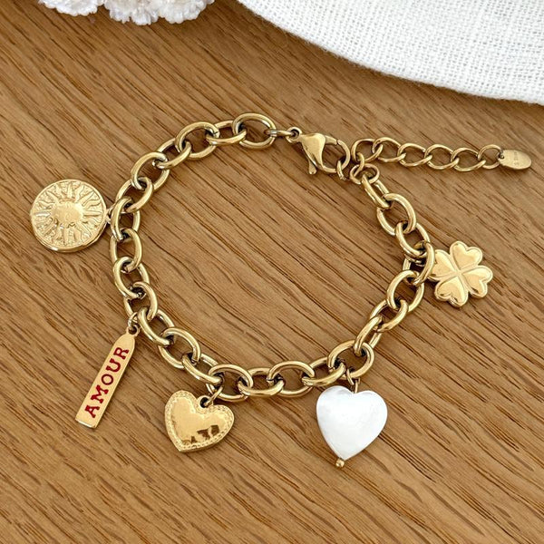 Pulsera de acero “Roma”-Pulseras-Instants Plaisirs • Joyas-Instants Plaisirs | Joyas