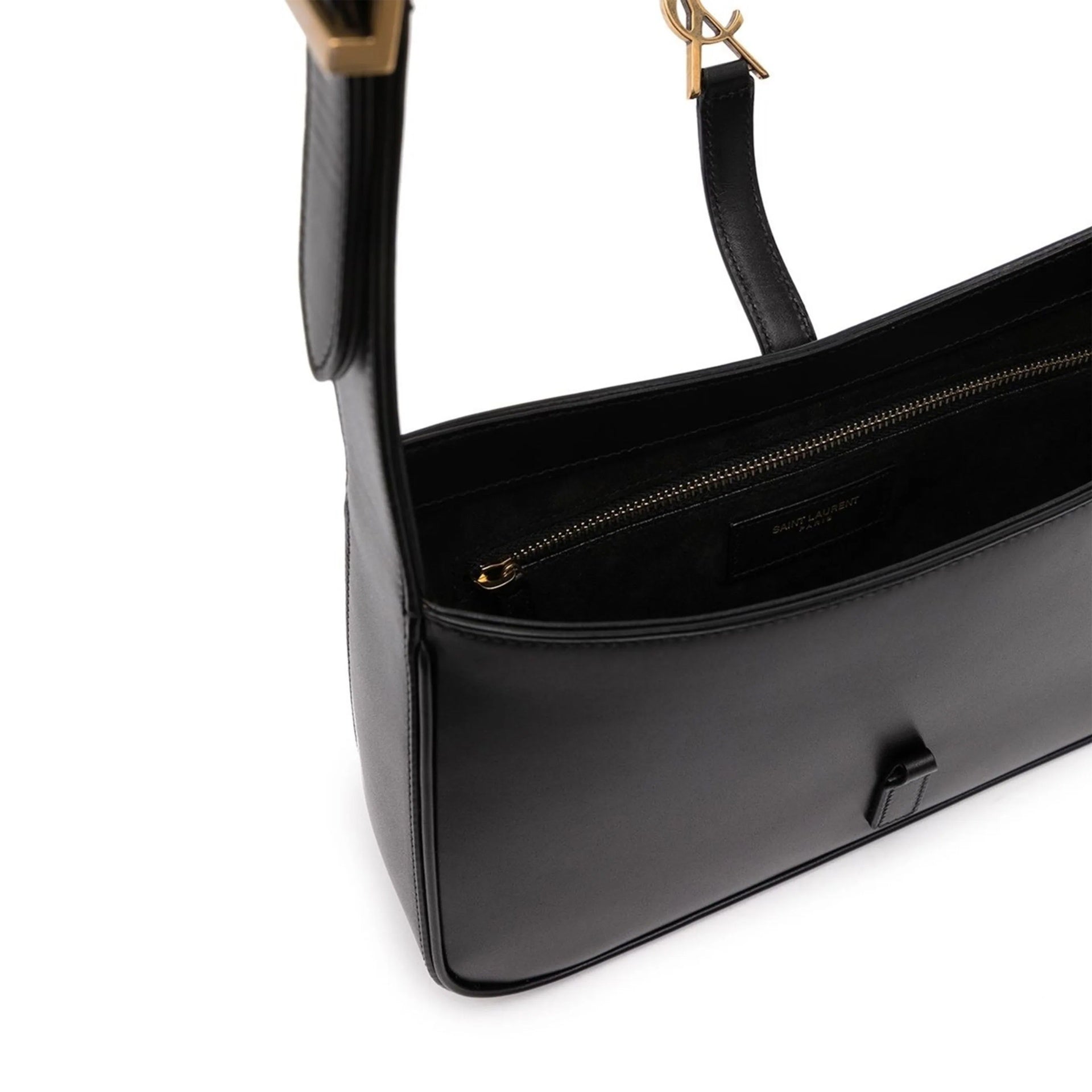 Saint Laurent - Bolso hobo de piel Le 5 À 7 - Negro - Mujer