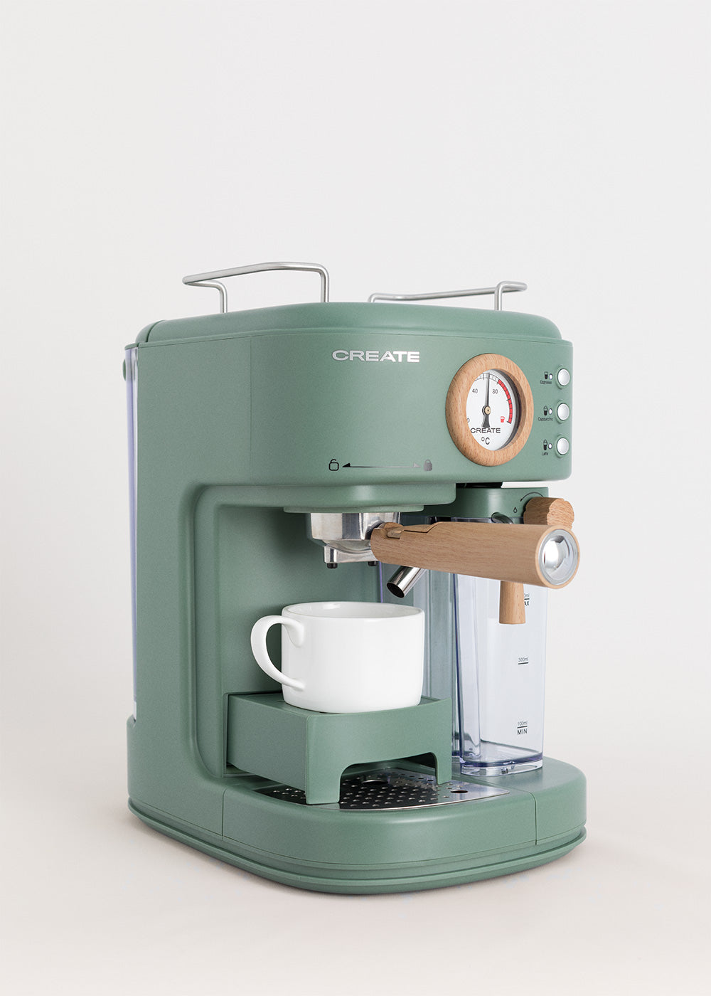 Thera Matt Pro - Machine À Café Expresso Semi-Automatique 20 bars - Vert Sauge