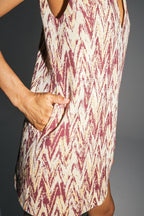 El vestido Fanny trapecio de tweed confeccionado con hilos reciclados fabricado en Italia