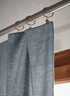 Adjustable Curtain + Clip Rings Lyocell Uni Lysandre - Stone