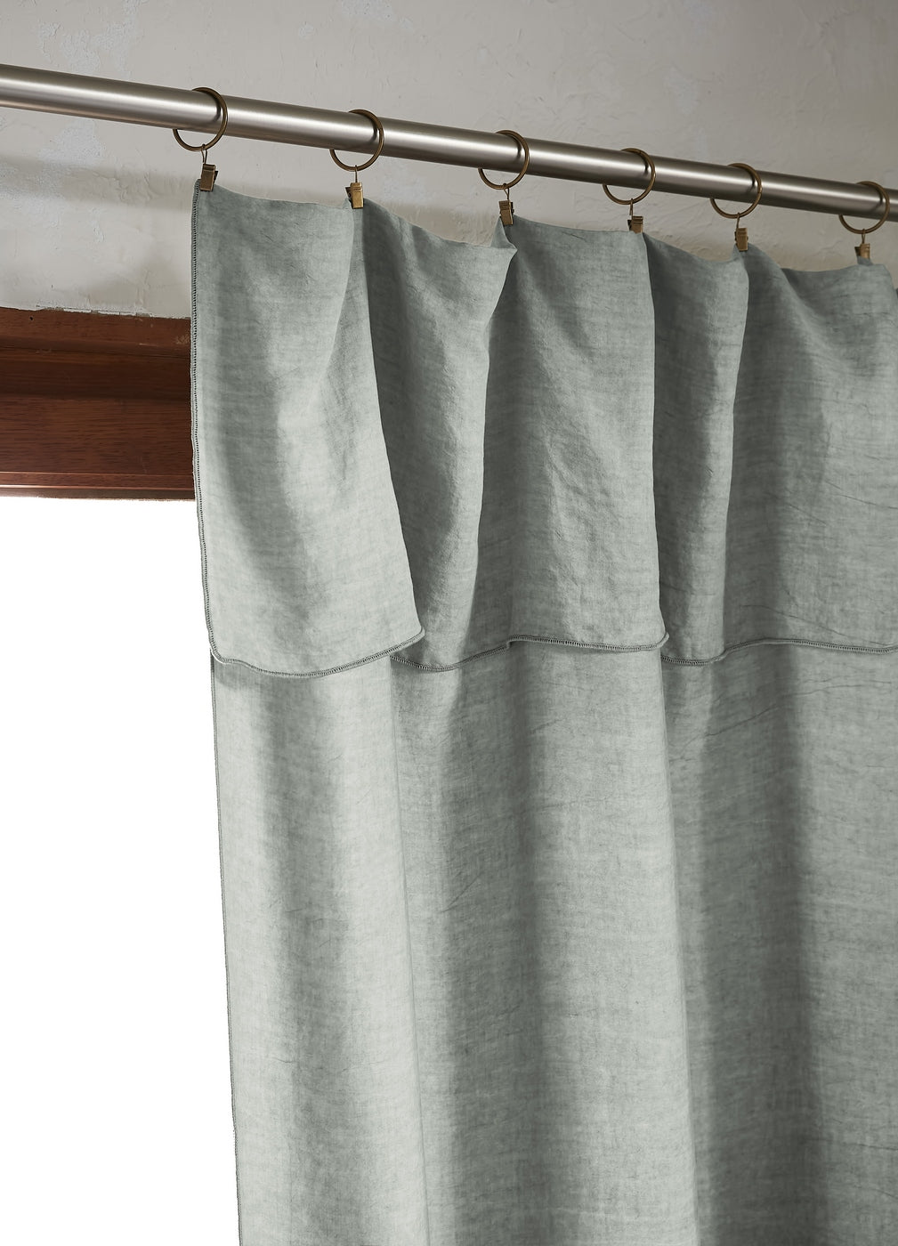 Cortina Regulable + Anillas Lyocell Lisa Lysandre - Liquen